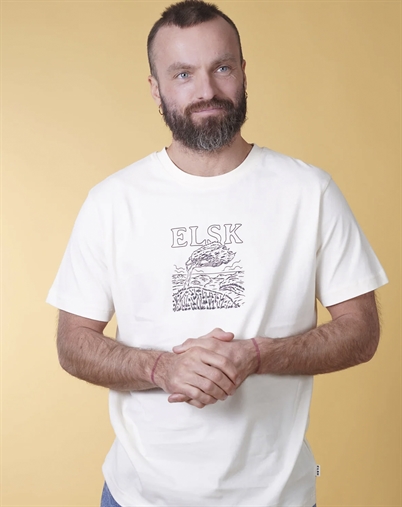 Elsk - Wind Men´s Brushed T-shirt - Off White